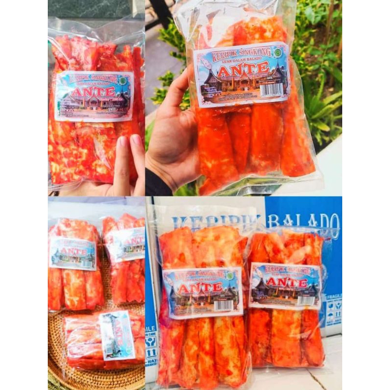 Keripik singkong balado ante