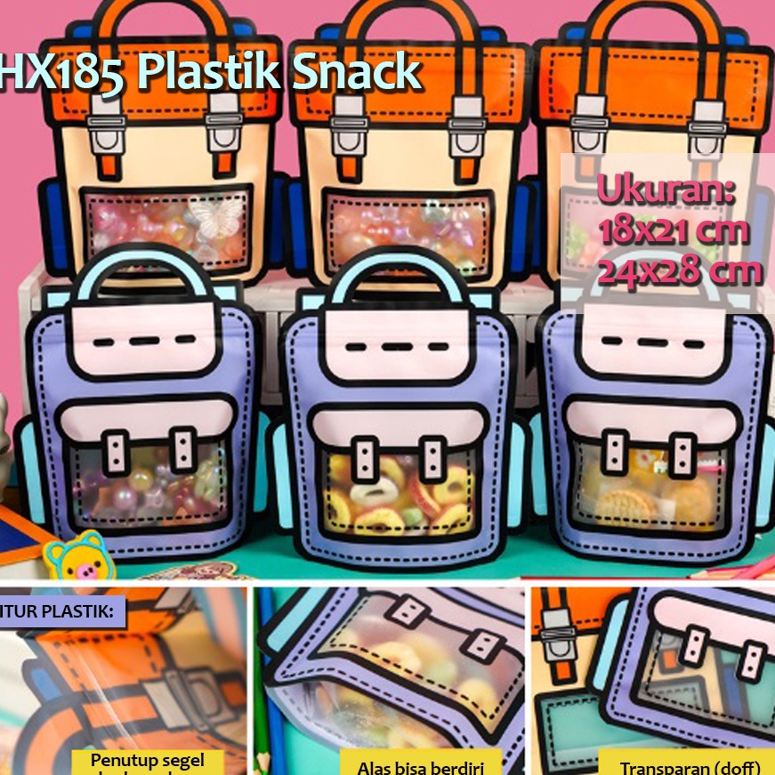 

Hemat Besar Produk Terbaik HX185 1 pcs Plastik Snack Hadiah Ziplock Birthday Packaging Goodie Bag