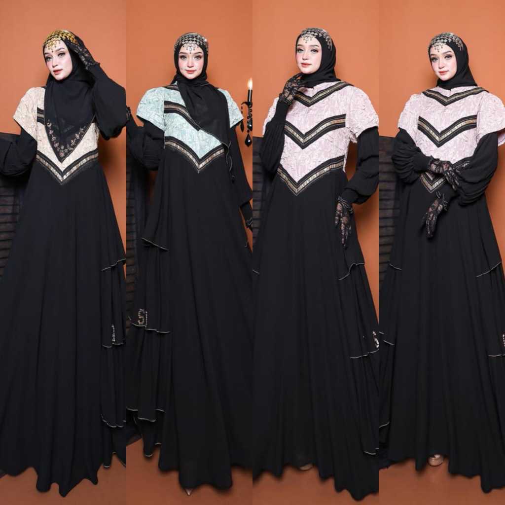Bahrain set gamis by Qisya Jaya