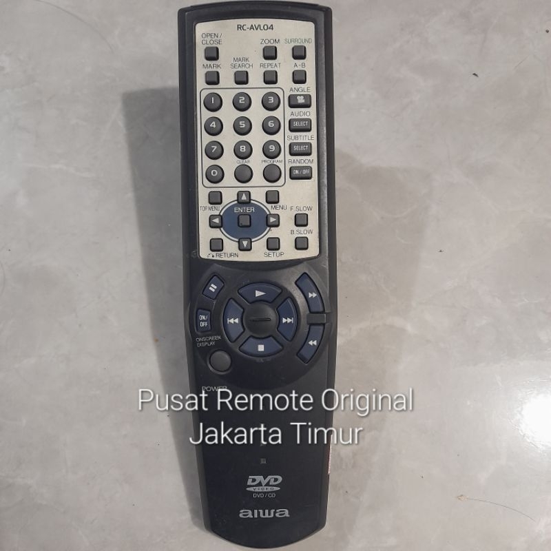 REMOTE REMOT DVD COMPO AIWA RC-AVL04 ORIGINAL ASLI