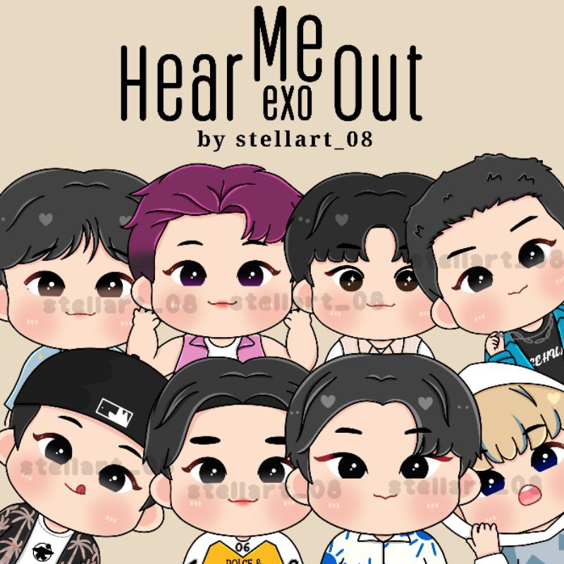 

EXO HEAR ME OUT MEMOPAD BOOKMARK [ STELLART_08 ]