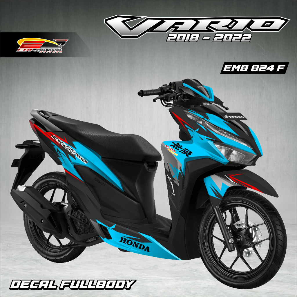STIKER DECAL VARIO TULISAN JEPANG MODEL 2018/2022-STIKER DECAL FULL BODY VARIASI MOTOR VARIO-EMB824