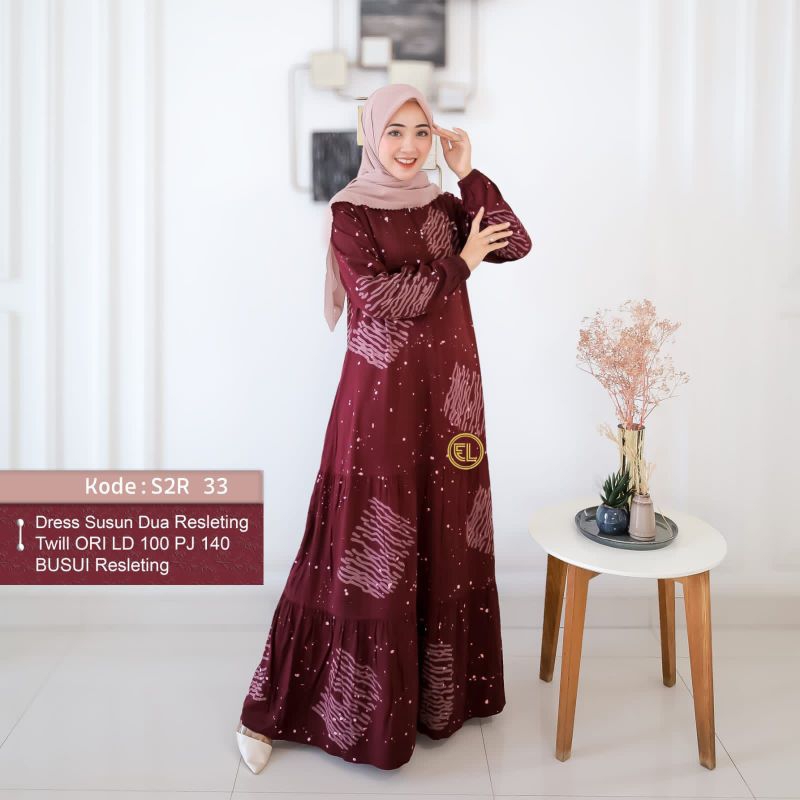 (((READY STOCK)))Elzhaf gamis twill ORI homemade Pekalongan