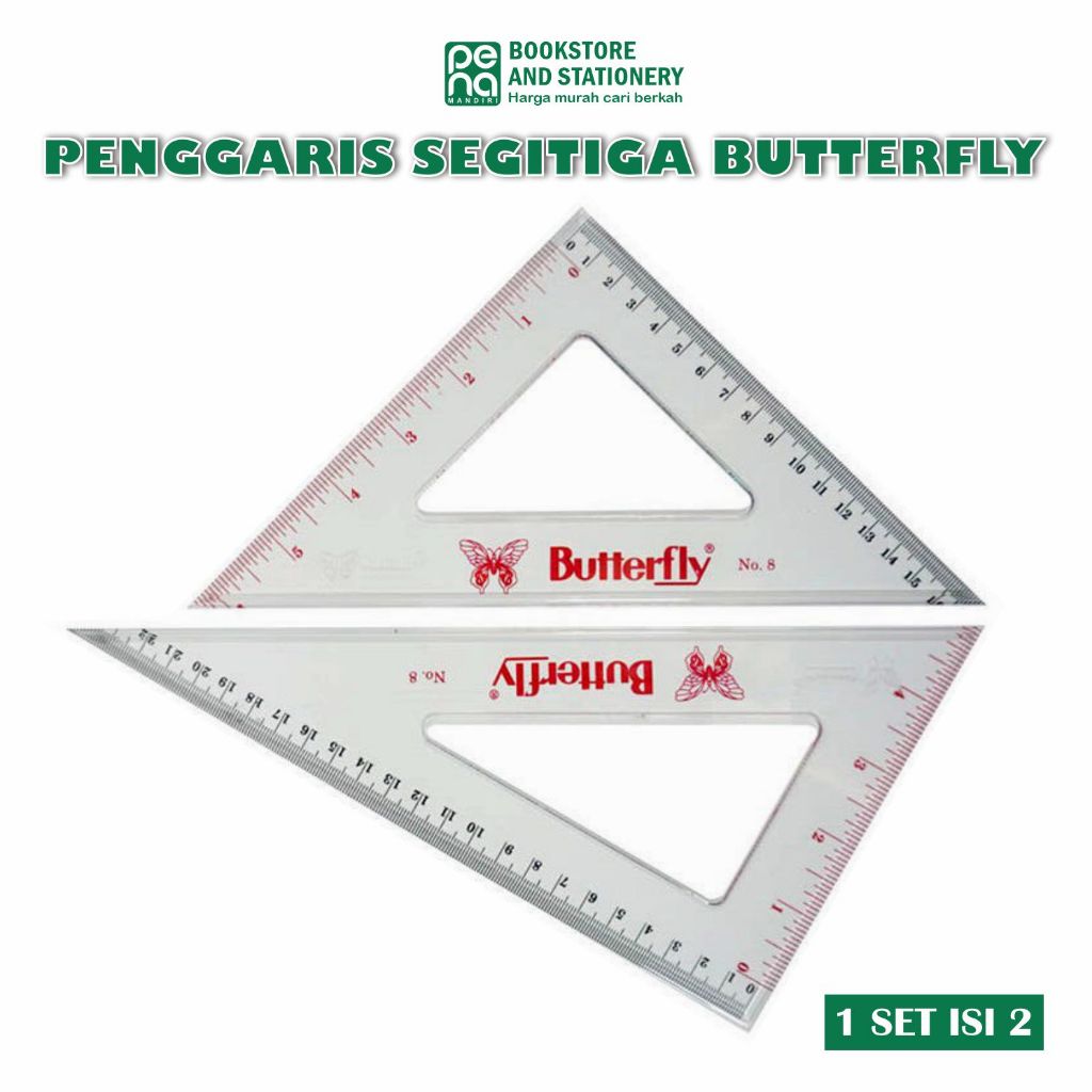 

Penggaris Segitiga Butterfly No.6