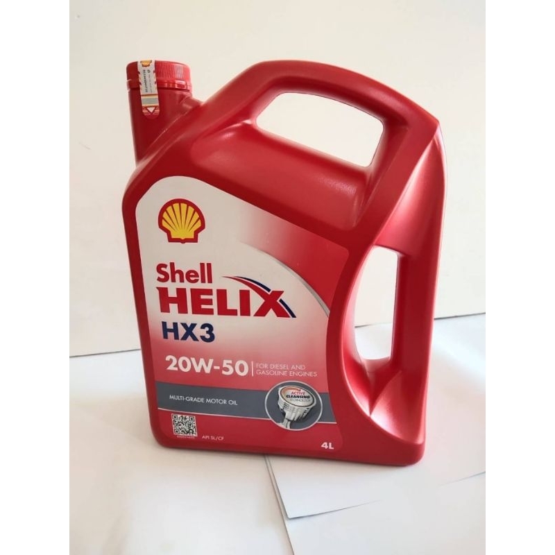 Oli Shell Helix Merah Sae 20-50 4 liter
