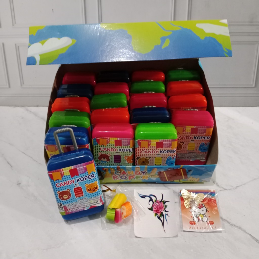 20Pcs Mainan Koper Permen