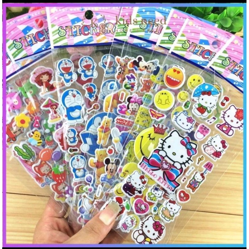 

Sticker timbul bening pendek isi 20 pcs