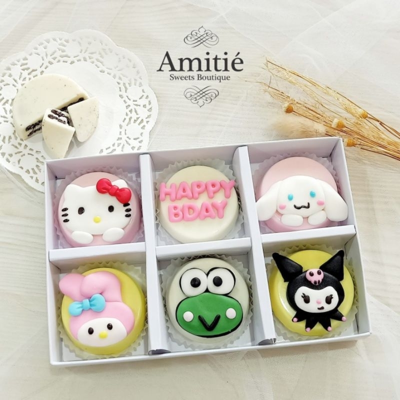 

Coklat Oreo Sanrio HBD - 1 Box isi 6 / Coklat Karakter / Birthday Gift / Hadiah Ulang Tahun