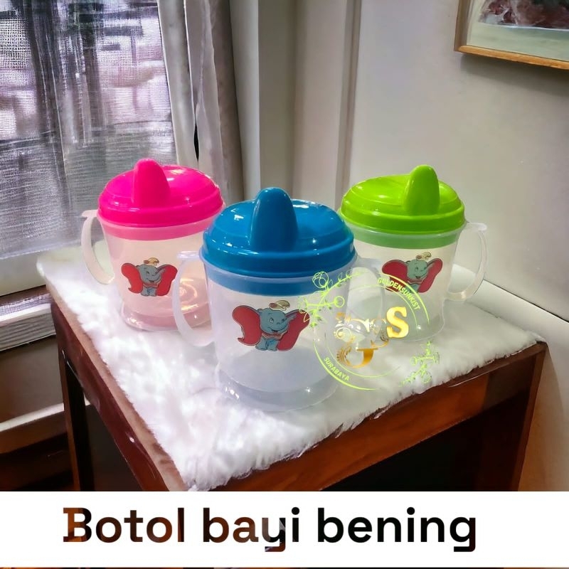 Gelas Bayi Plastik Cangkir Minum Bayi Gagang Dua Murah