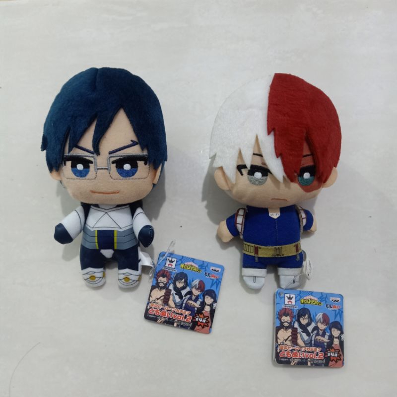 Boku no Hero Academia Tomonui Todoroki Shoto Tenya Iida Nuigurumi Doll Boneka Plush