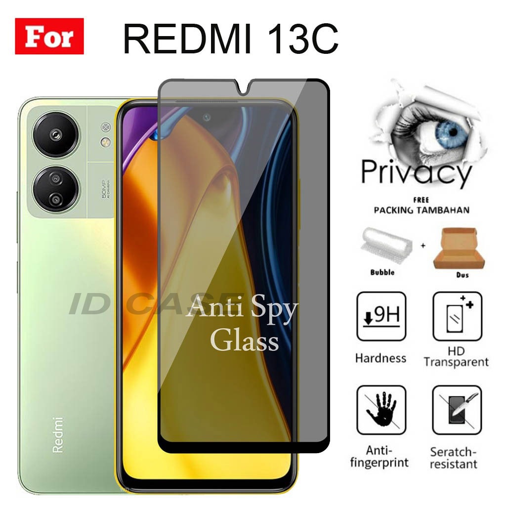 Temperred Glass Spy - Hp Readmi 13C - Pelindung Hp SPY TERBARU