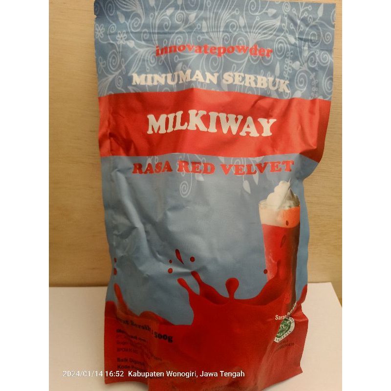 

Milkiway Minuman Serbuk Rasa Red Velvet 500 gr