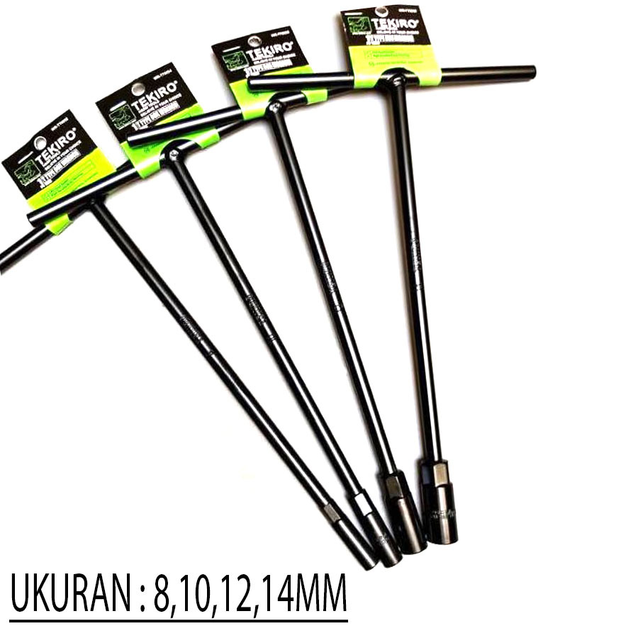 (ORIGINAL) TEKIRO Kunci Sock T ukuran 12mm / Kunci T Tekiro full set