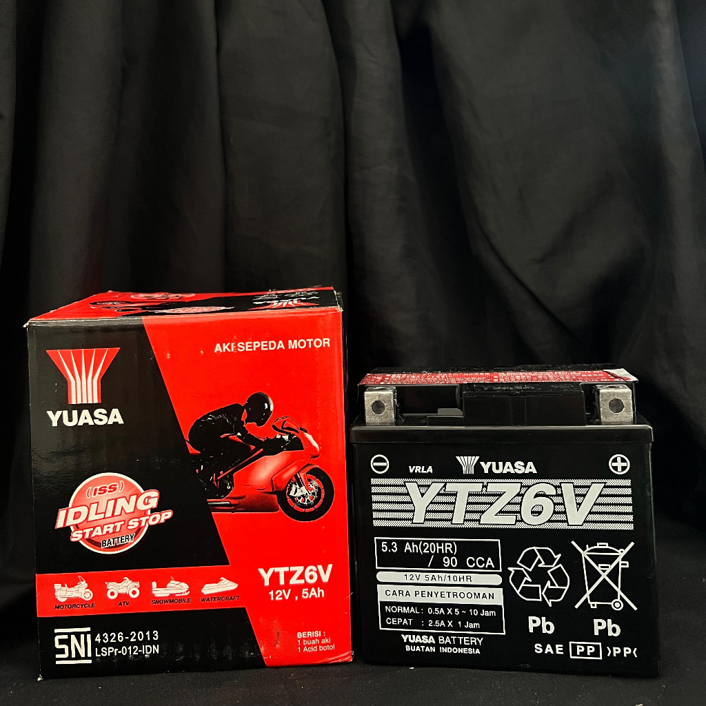 AKI YUASA YTZ6V / AKI KERING / AKI MOTOR VARIO 125 150, NMAX NEW, PCX 150 160, CB 150R