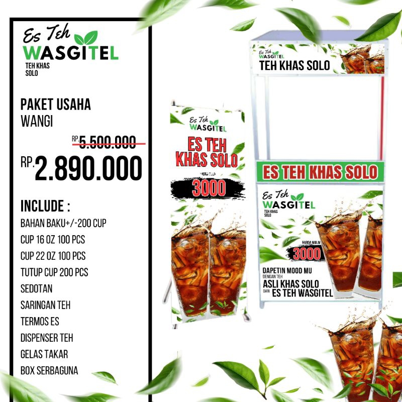 

PAKET USAHA Es Teh Khas Solo