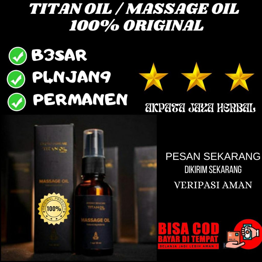 Titan oil massg3 oil minyak titan origial