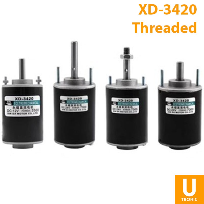Dinamo Motor Threaded XD-3420 DC 12V/24V 30W (8199)
