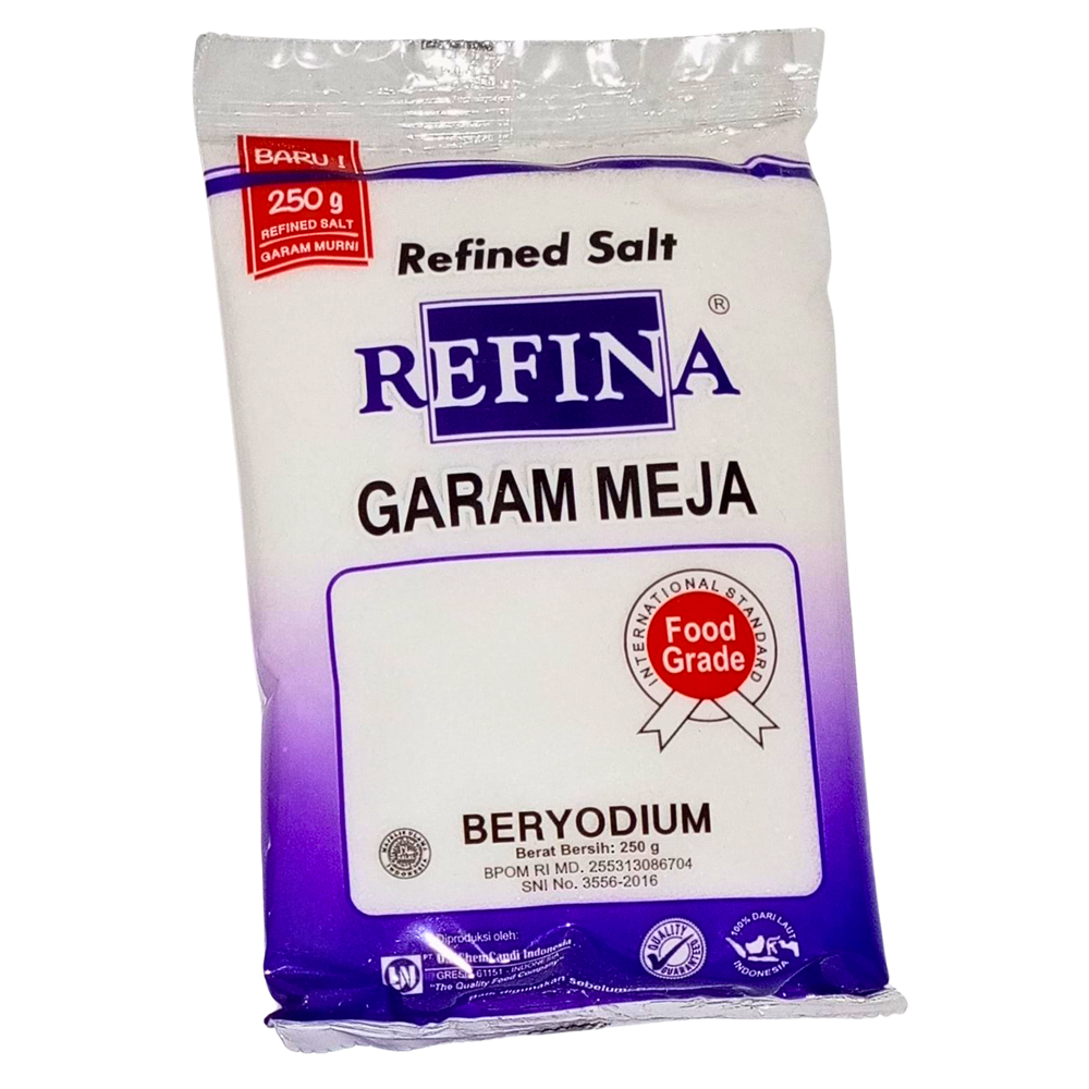 Garam Refina 250gr / Garam Meja / Garam Dapur / Garam Beryodium
