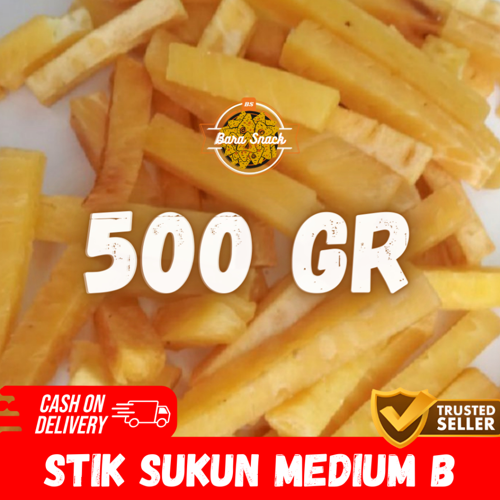 

[ 500gr ] Stick / Stik Sukun Medium Grade B Renyah & Gurih / Camilan Snack Kiloan Murah -B