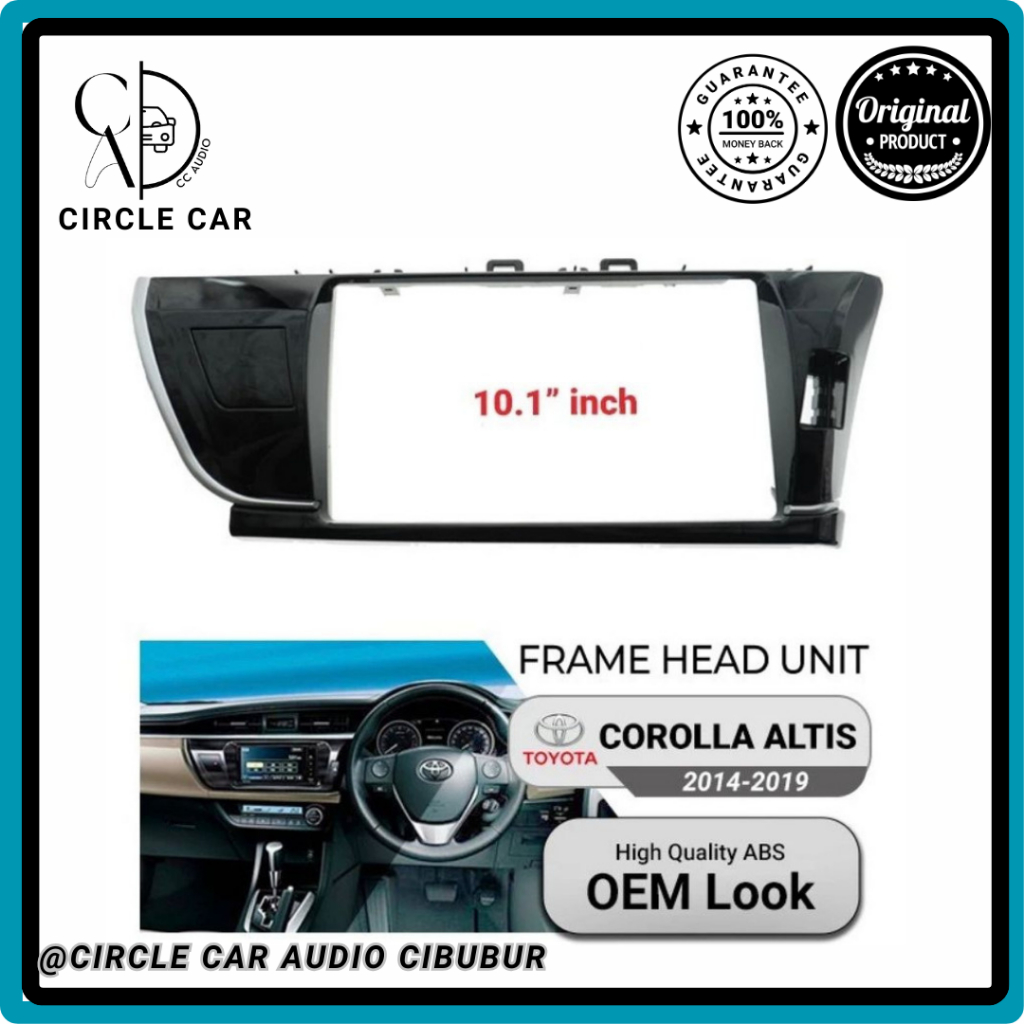 FRAME HEAD UNIT COROLLA ALTIS 2014 - 2019 10 INCH