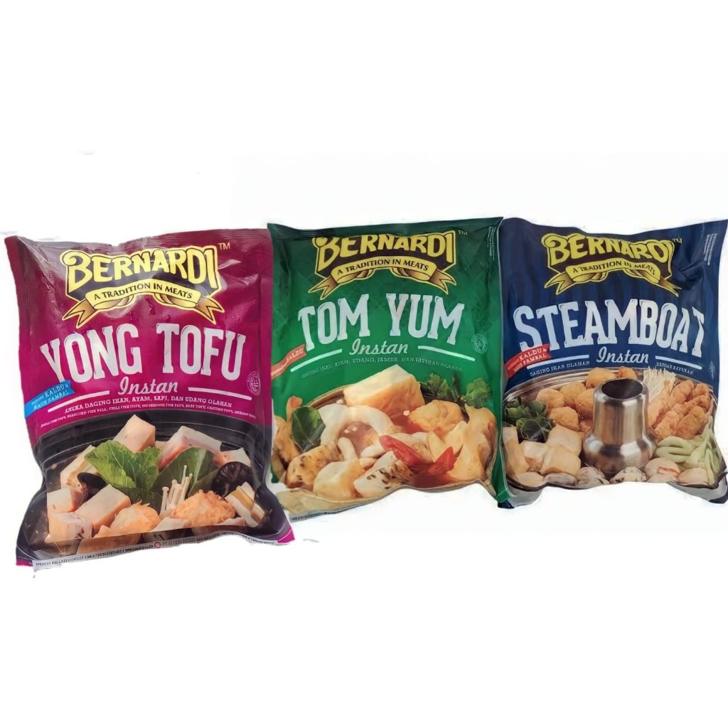 

Bernardi Steamboat / Tomyum / Yong Tofu Shabu Instant Frozen Halal 300gr