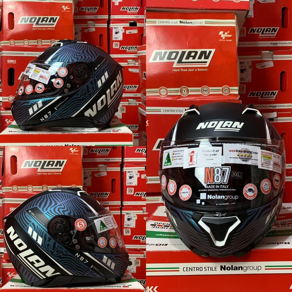 JUAL RUGI HELM NOLAN N87 SIOUX N.COM BLACK / HELM NOLAN N87 SNI ORIGINAL