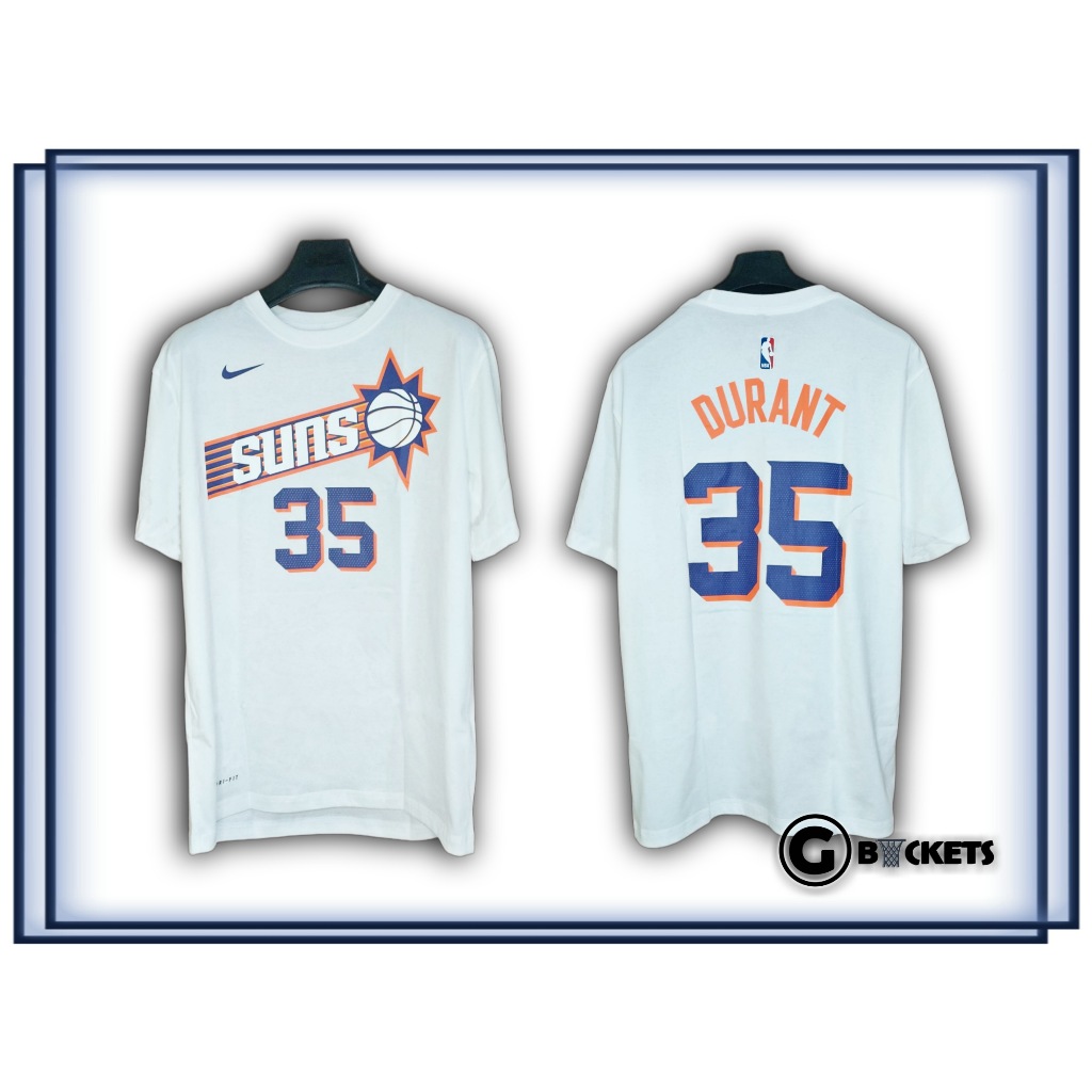 Kaos Kevin Durant Phoenix Suns 2024 #35 White T-Shirt NBA