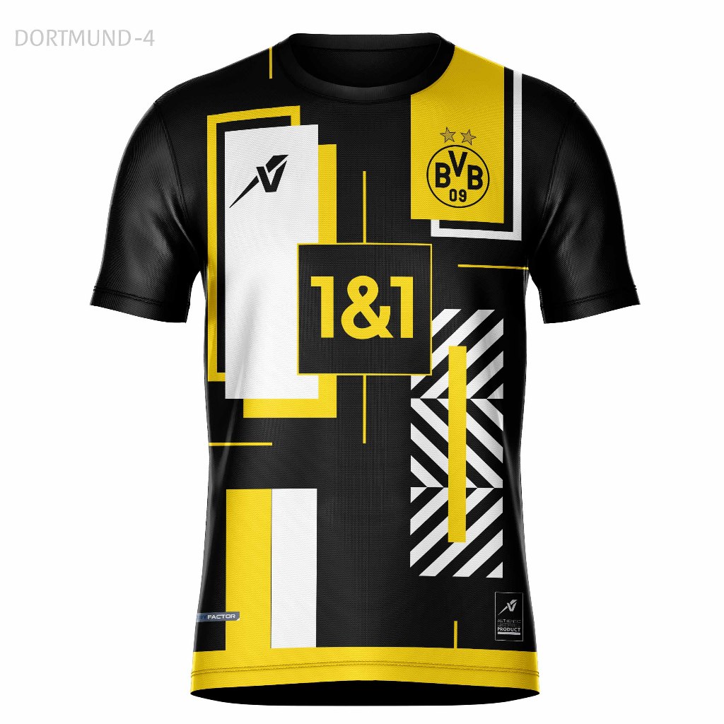 Jersey Bola Fullprint BORUSSI4 D0RTMUNDD BVB 4/Baju Bola/Jersey Sepak Bola/Jersey Bola Kekinian/Untu