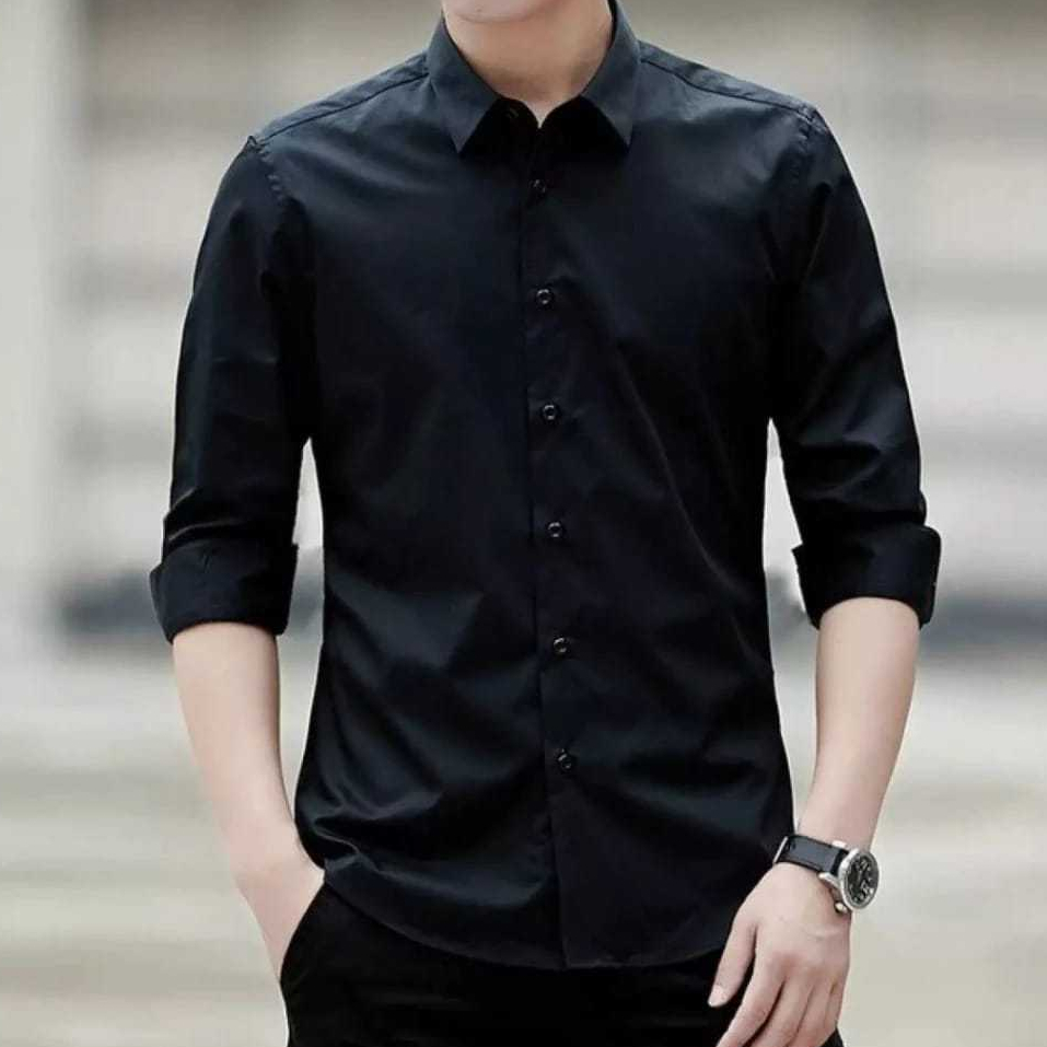 Kemeja Pria Lengan Panjang Kemeja Polos Pria Oxford Oxport Kemeja Hitam Baju Laki Laki Hem Lengan Pa