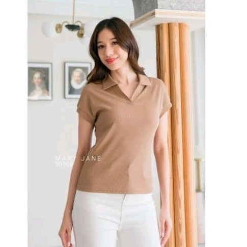 [Jisu-9656] - TankTop Atasan Wanita/TankTop Mary Jane Import