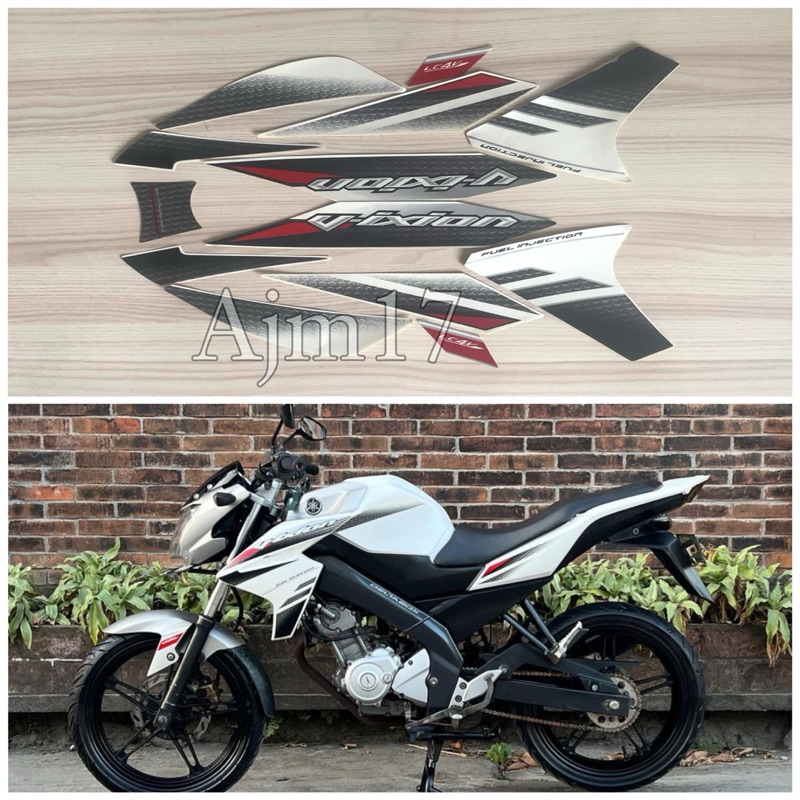 STIKER STRIPING MOTOR VIXION 2014 PUTIH
