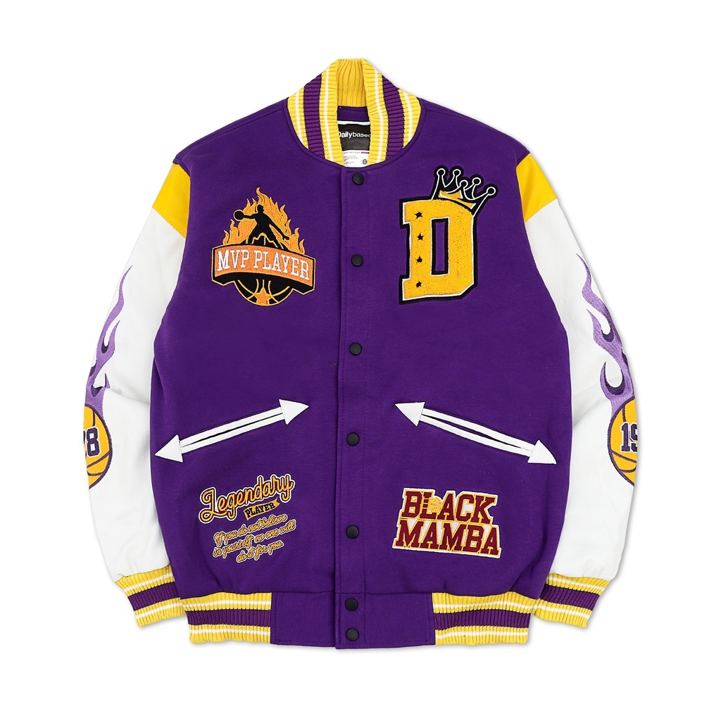DAILYBASED VARSITY JACKET BLACK MAMBA
