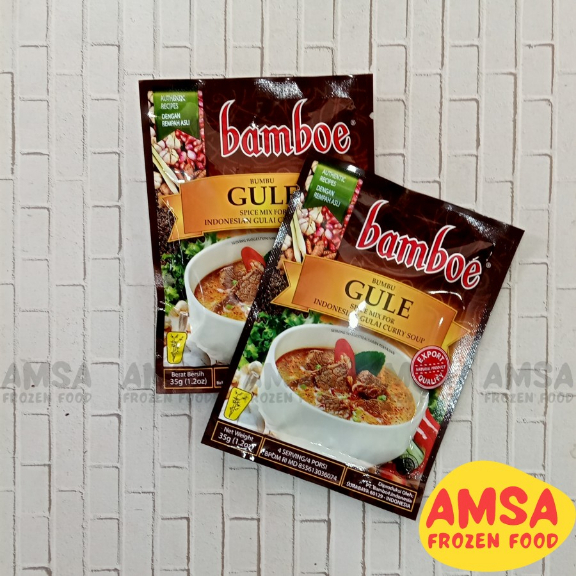 

Bamboe Bumbu Gule 35 gr / Bumbu Gulai Bambue Bamboe