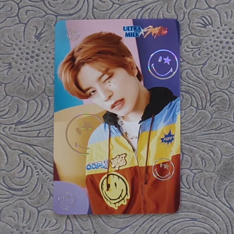 Official Photocard Seungmin Stray Kids X Ultra Milk PC skz um Hologram Element Ornament