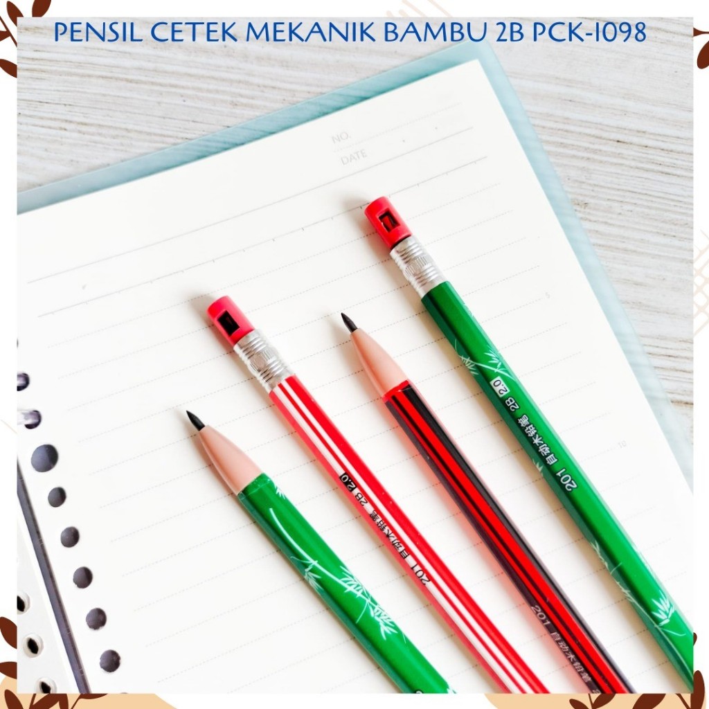 

PENSIL CETEK MEKANIK BAMBU 2B PCK-1098 BAMBOO TREE FOREST MECHANICAL KLIK CLICK KARAKTER UNIK MURAH PENCIL ALAT TULIS KANTOR SEKOLAH MURAH TERMURAH COD