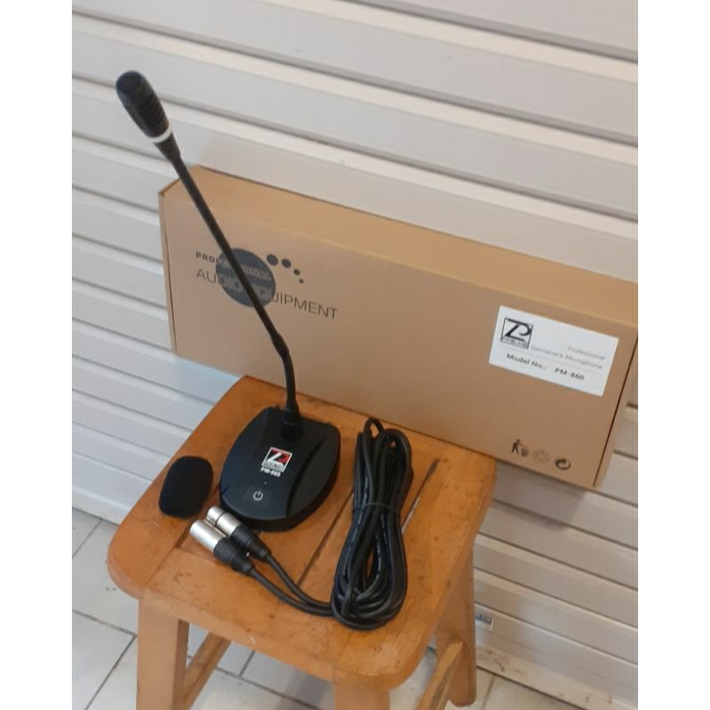Mic meja podium Pasline pm 860 original Mic meja phantom Pasline Pm 860 dudukan besi