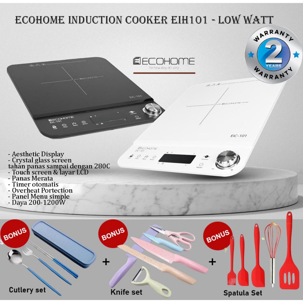 ECOHOME Induction Cooker EIC101 | Kompor Listrik Low Watt