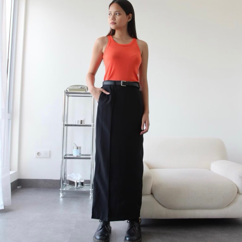 [VINNYHUNNY] PRELOVED - SOMA IDN freya skirt rok panjang slit - SOMA - SOMAIDN