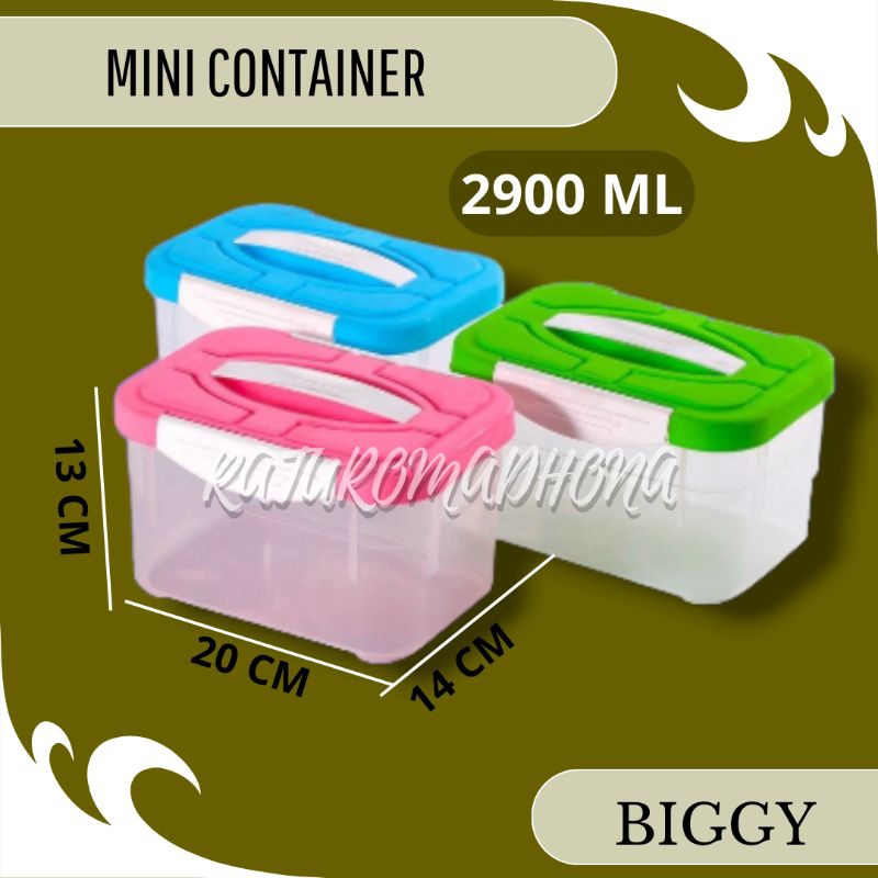 BIGGY - GLORY BOX / MINI CONTAINER BOX / MINI BOX / KOTAK WADAH MAKANAN