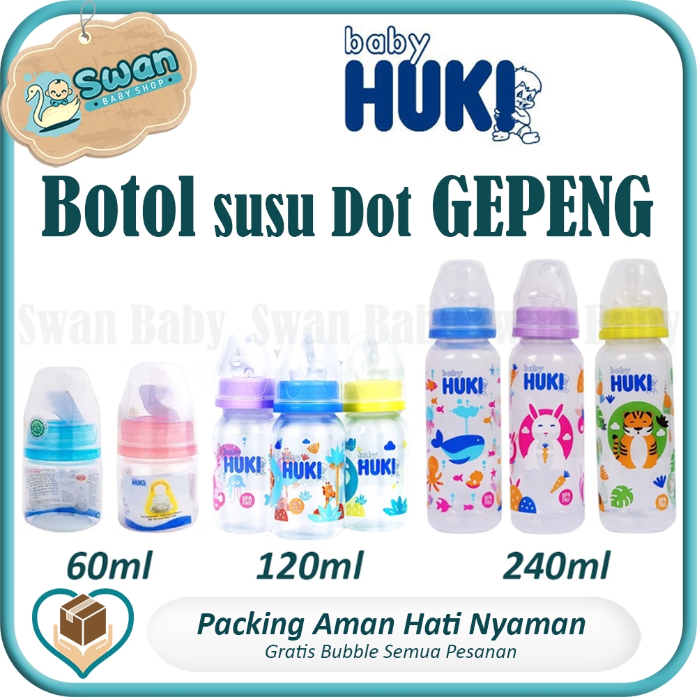 Huki Botol Susu / Botol susu Bayi / Dot Gepeng - Swan baby Swan Bayi / Botol Susu Huki / Botol Susu 