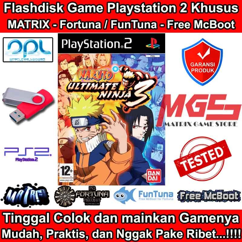 Flashdisk Game PS2 PS 2 Naruto - Ultimate Ninja 3
