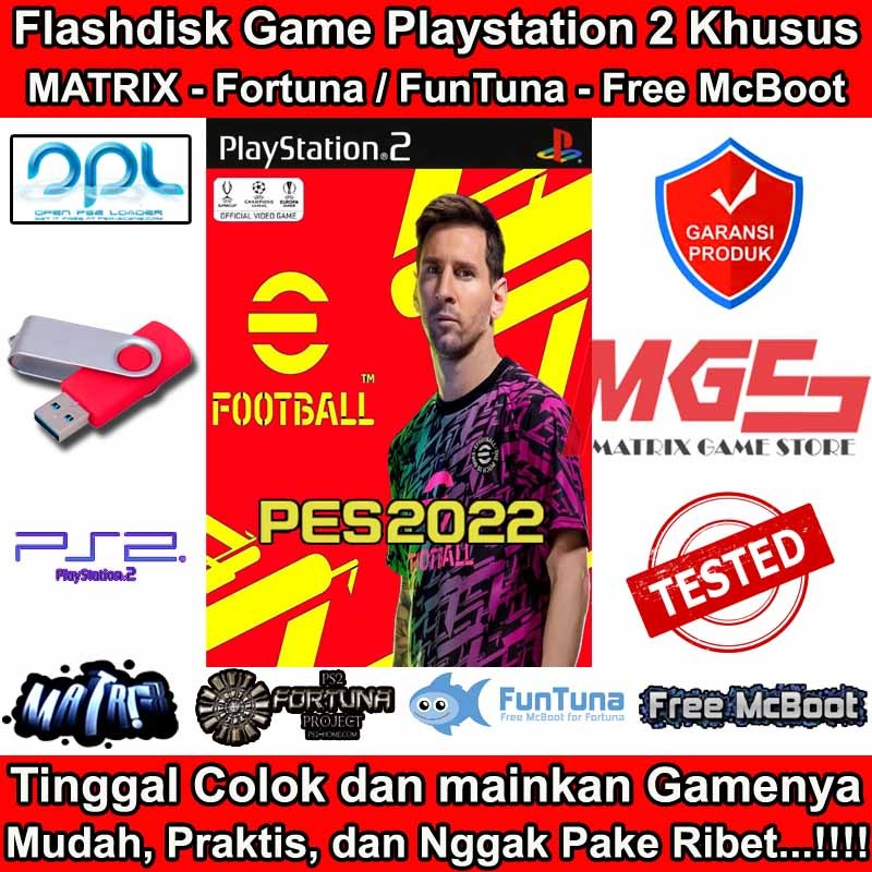 Flashdisk Game PS2 PS 2 PES 2022 English