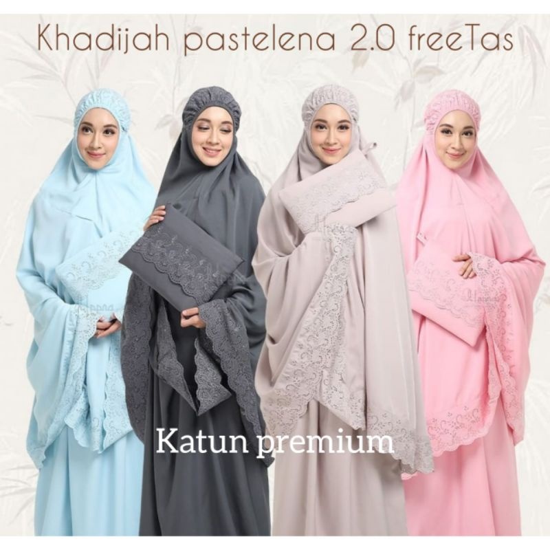 Mukenah Khadijah Mukenah Dewasa Jumbo Katun Micro Premium Mukenah