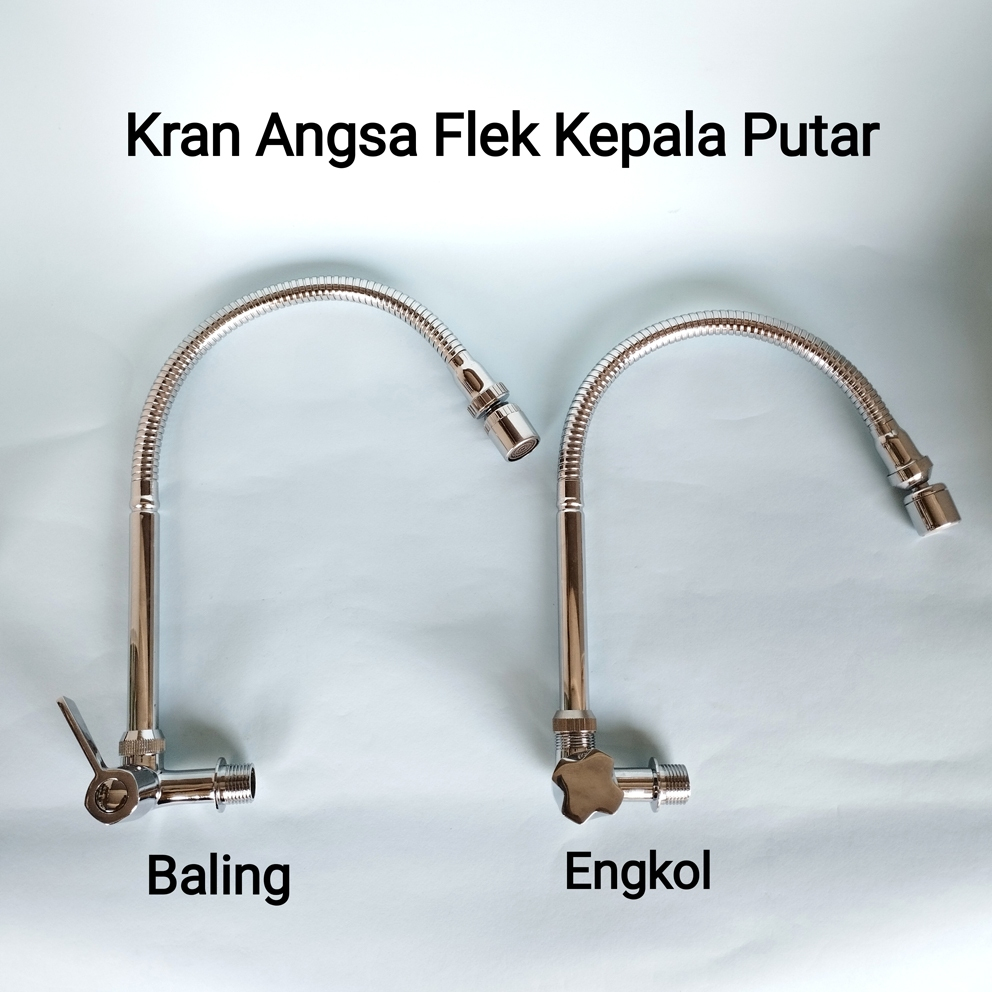 Kran air angsa fleksibel kepala putar