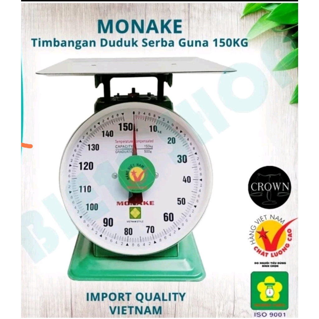 Timbangan Duduk 150 kg Monake / Timbangan jarum 150 kg Timbangan buah sayur Vietnam