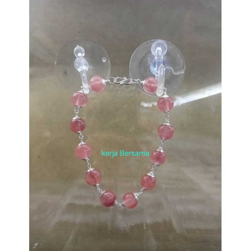 Gelang wanita perak batu akik