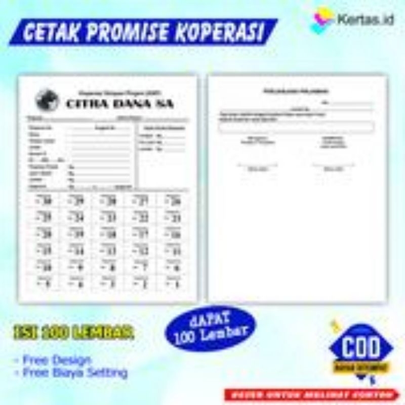 

Promise KOPRASI HARIAN CUSTOM