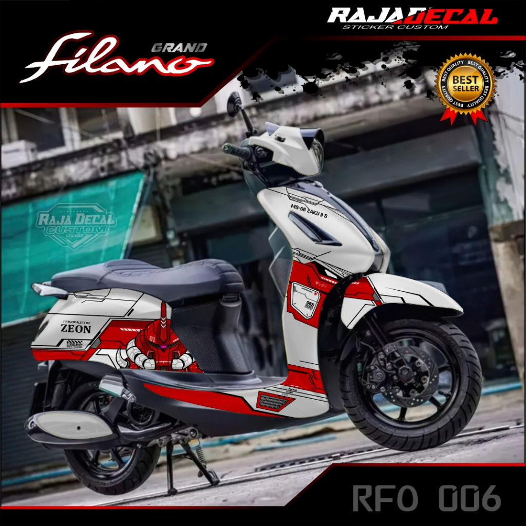 TERBARU STICKER DECAL GRAND FILANO - STICKER DECAL GRAND FILANO PREMIUM GUNDAM RFO 006