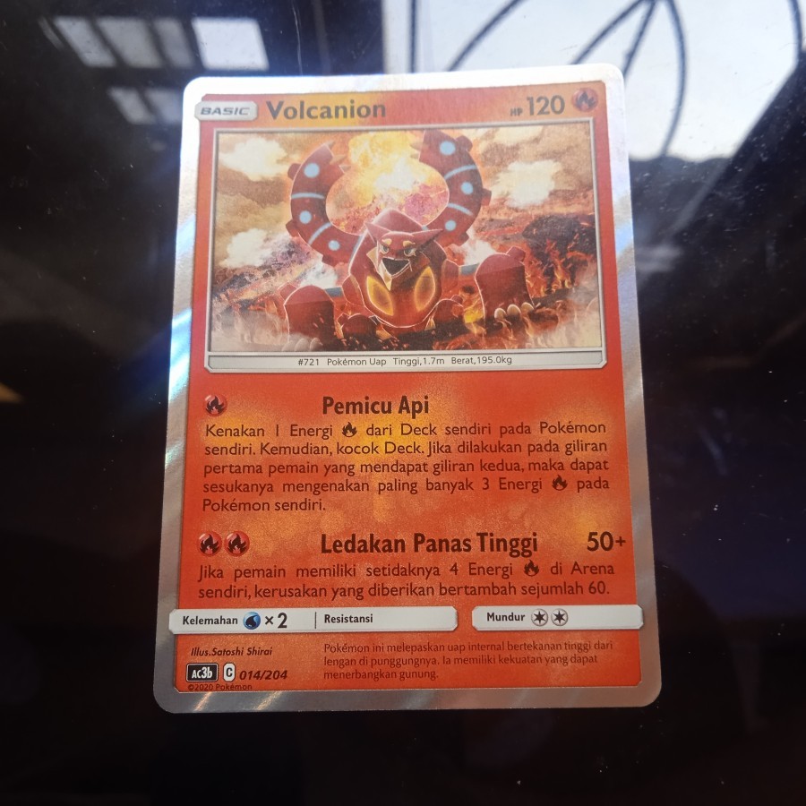 Volcanion AC3B 014/204 R Foil TCG Trading Card Game Pokemon Indonesia