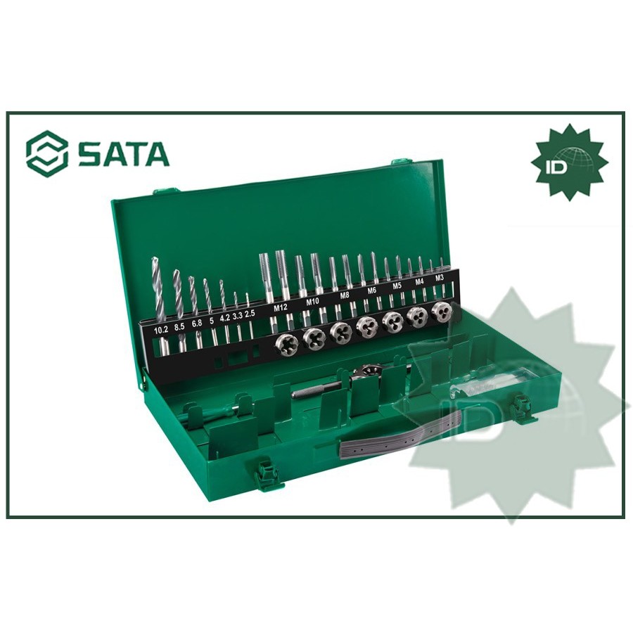 MATA BOR TAP SET 37PC. 50455 HSS TAP & TWIST DRILL SET SATA